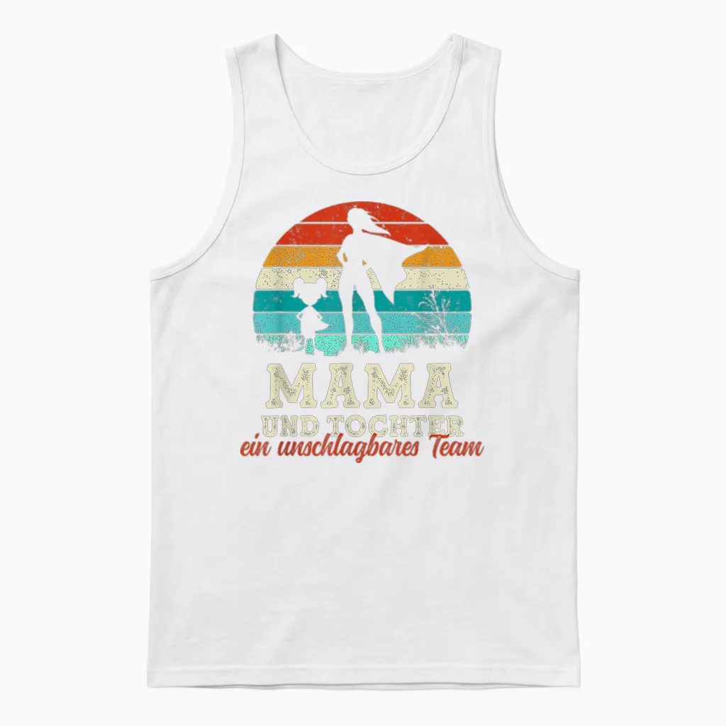 Team Mama Und Tochter Superheld Muttertag Stolze Super Mama Unisex Tank Top in White