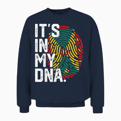 Grenada Roots Drapeau Empreinte Digitale Patriotique Unisex Sweatshirt - Navy