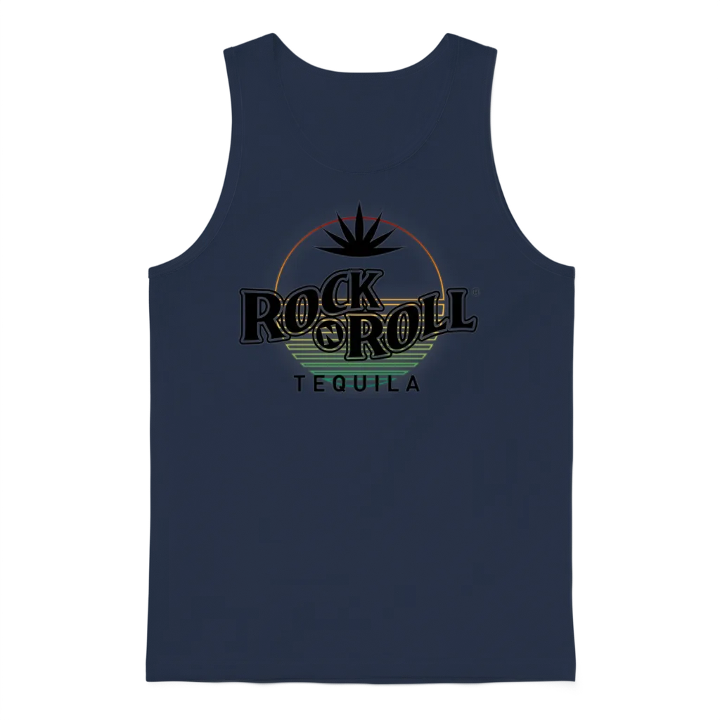 Rock N Roll Tequila Third Collection Unisex Tank Top - Navy