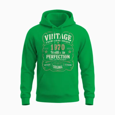56 Years Man 1970 Birthday T Shirt 56 Years Man 1970 Unisex Hoodie - Irish Green