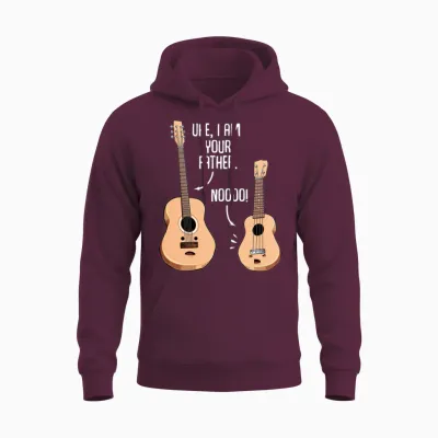 Uke I Am Your Father Noo Funny Music Guitar Lover Unisex Hoodie - Maroon