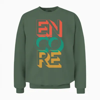 Retro Encore Unisex Sweatshirt - Military Green