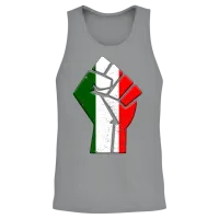 Italy Flag Italian Country Pride Native Family Unisex Tank Top - Sport Grey – 2