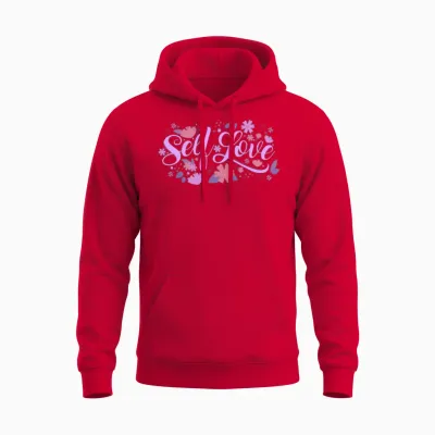 Self Love Unisex Hoodie - Red