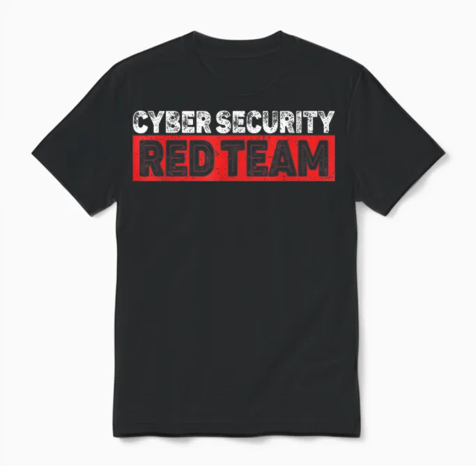 Red Team Cyber Security to Programmierer or Cyber Security Team Unisex T-Shirt in Black
