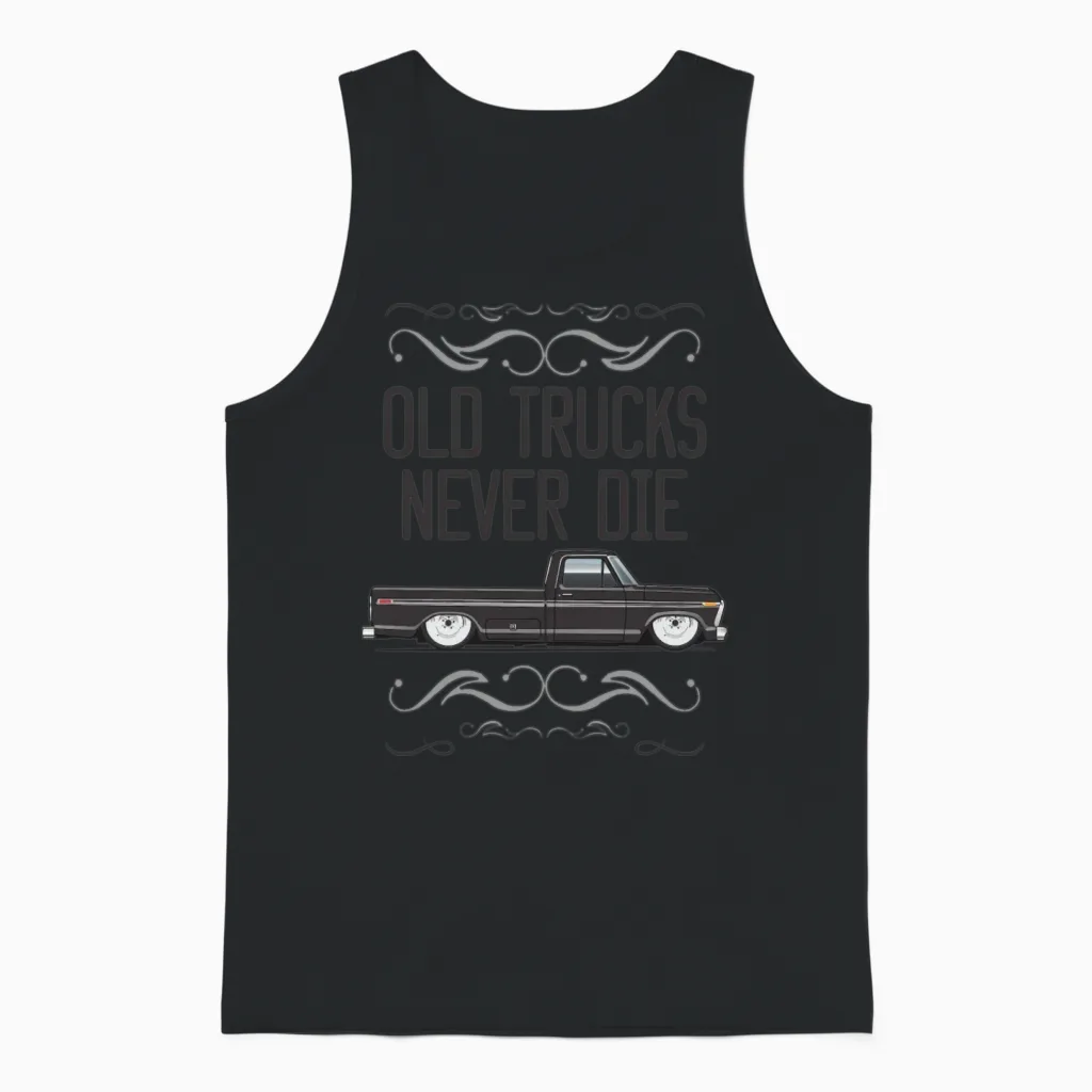Keep on Truckin Raven Black Unisex Tank Top in Black