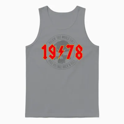 1978 Jahrgang Geburtstag Rock and Roll Heavy Metal Unisex Tank Top - Sport Grey