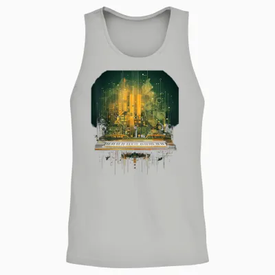 Modular Synthesizer Elektronische Musik Mit Keyboard Analog Unisex Tank Top - Ash