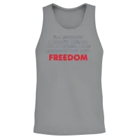 The Sound of My Freedom — Patriotic & 4th July Unisex Tank Top - Sport Grey – 2