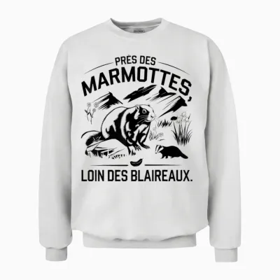 Quote Forest Mountain Unisex Sweatshirt - White