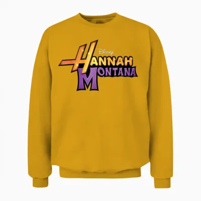 Disney Hannah Montana Logo Official Disney Channel Tv Series Unisex Sweatshirt - Gold