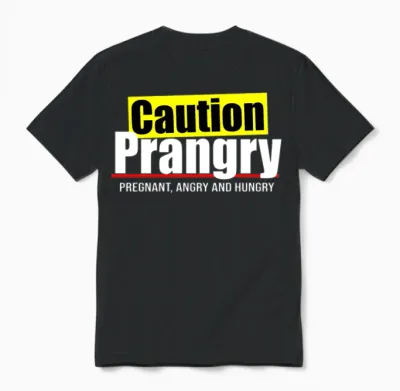 Prangry Funny Quote Unisex T-Shirt - Black