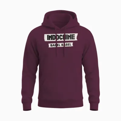Babel Babel Longsleeve, Black, S Unisex Hoodie - Maroon