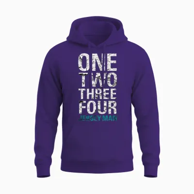 The Boss – One Two Three Four Jersey Man Unisex Hoodie - Purple
