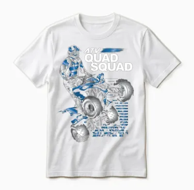 Atv Quad Squad Yamaha Unisex T-Shirt - White