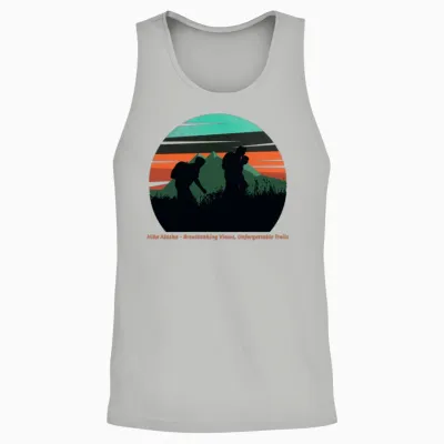 Hike Alaska Unisex Tank Top - Ash