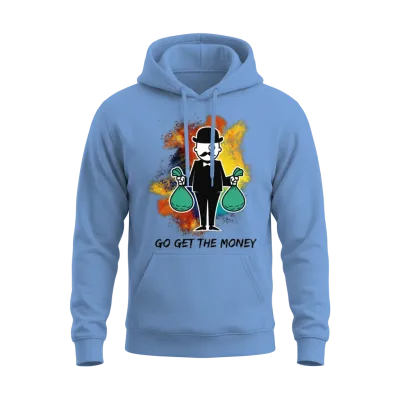 Go Get the Money Unisex Hoodie - Carolina Blue
