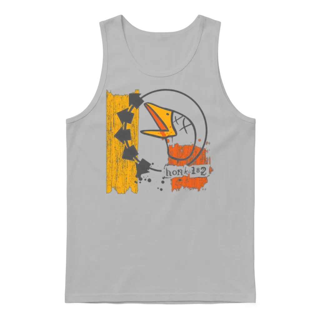 Goose Honk182 Funny Unisex Tank Top - Ash