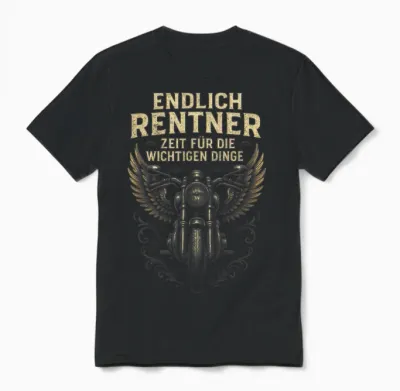 Endlich Rentner – Zeit Für Die Wichtigen Unisex T-Shirt - Black