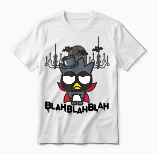 Badtz - Maru Halloween Vampire Unisex T-Shirt in White