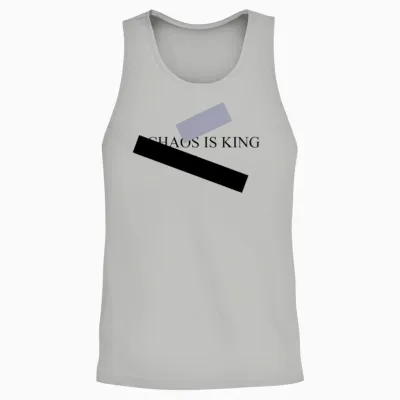 Chaos Is King Unisex Tank Top - Ash