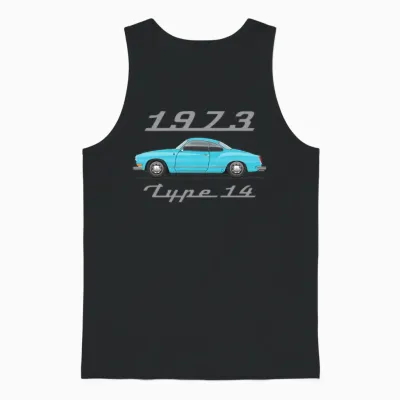 1973 Olympic Blue Unisex Tank Top - Black