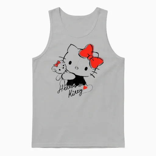 Hello Kitty and Tiny Chum Unisex Tank Top - Ash