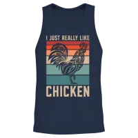 Cock I Just Really Retro Cocks Cock Lover Unisex Tank Top - Navy – 2