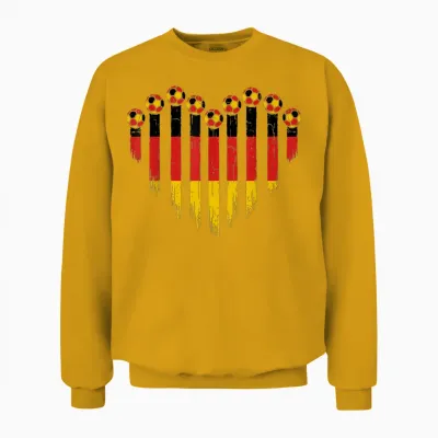 Deutsche Flagge Neuheit Deutschland Unisex Sweatshirt - Gold