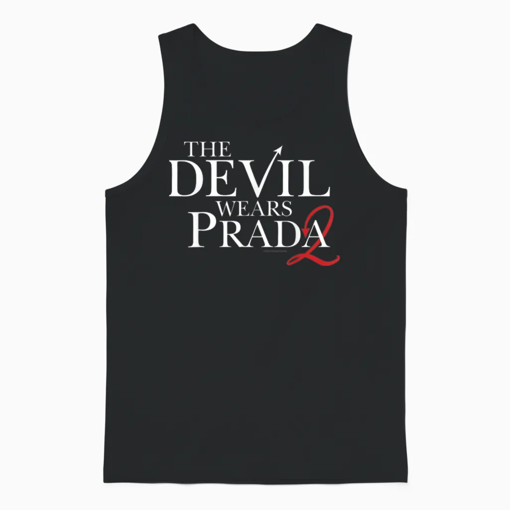 The Devil Wears Prada 2 Official Logo 2 as Red Devil's Tail Unisex Tank Top in Black