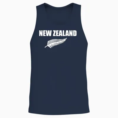New Zealand Unisex Tank Top - Navy