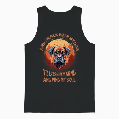 Boxer-Dog-Breeds Funny Sayings Boxer-Dog Unisex Tank Top - Black
