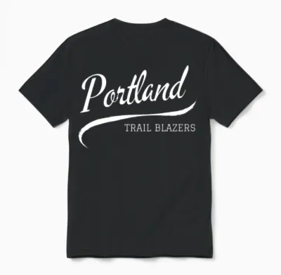 Blazers Retro Unisex T-Shirt - Black