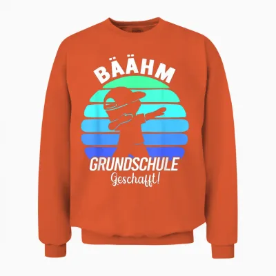Grundschule Absolvent Abgänger Grundschule Abschluss 2026 Unisex Sweatshirt - Orange