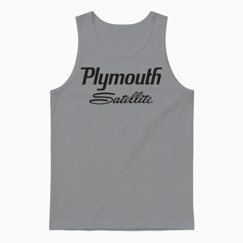 Plymouth Satellite Unisex Tank Top in Sport Grey