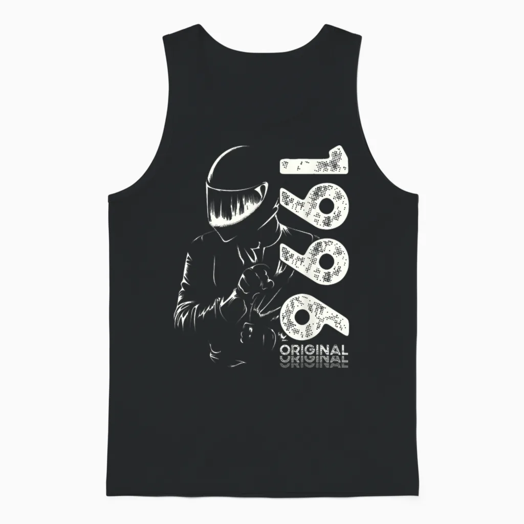 30. Geburtstag Mann Motorrad Motorradfahrer Biker 1996 Unisex Tank Top in Black