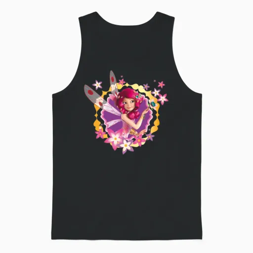 Mia & Me Flowers and Mia the Elf Unisex Tank Top in Black