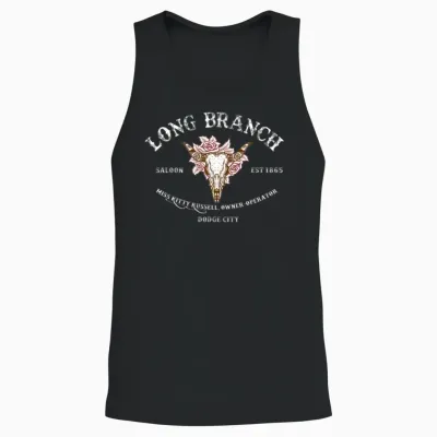 Gunsmoke T Shirtlong Branch Saloon Unisex Tank Top - Black