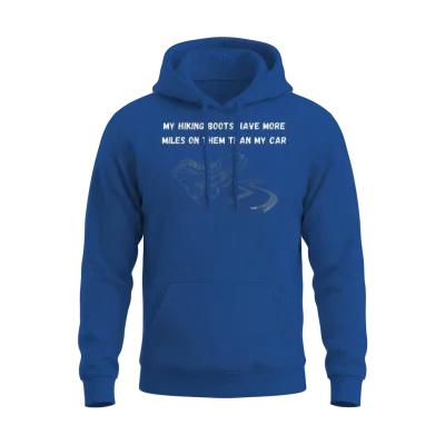 Funny Hiking More Miles Unisex Hoodie - Royal