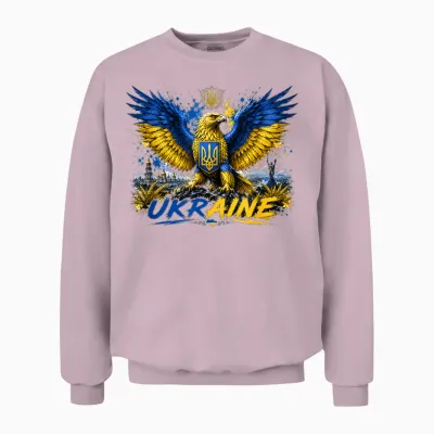 T-Shirt Ukraine Drapeau Carte Graphique Pour Les Amoureux De L'ukraine Unisex Sweatshirt - Light Pink