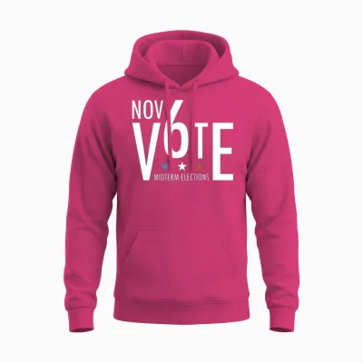 November 6th Vote Midterm Elections Unisex Hoodie - Heliconia