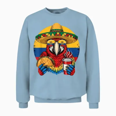 Drapeau De La Colombie Colombienne Racines Colombiennes Fierté Colombienne Unisex Sweatshirt - Light Blue