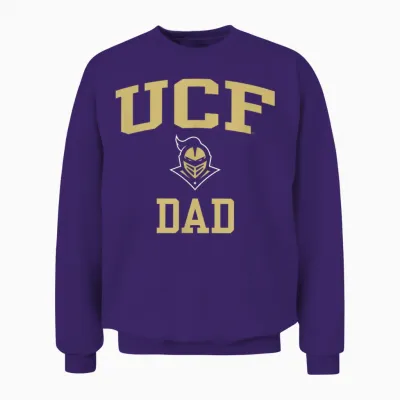 Central Florida Golden Knights Dad Icon Black Unisex Sweatshirt - Purple