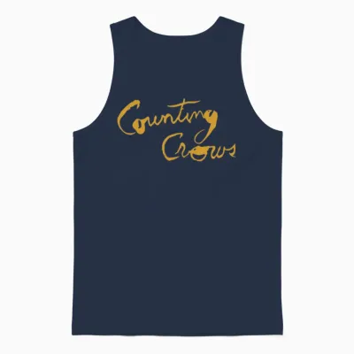 Vintage Counting Unisex Tank Top - Navy