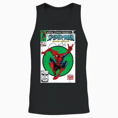 Marvel Studios Spider-Man: Bnd Movie 2026 Comic Cover Homage Unisex Tank Top - Black