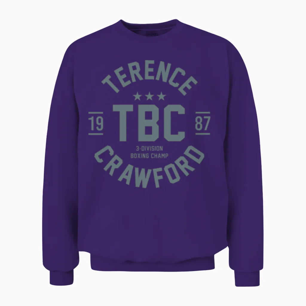 Tbc Terence Crawford Unisex Sweatshirt in Purple