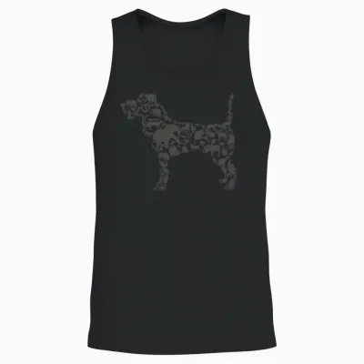 Dog an Animal Unisex Tank Top - Black