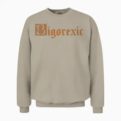 Bigorexic Funny Vintage Unisex Sweatshirt - Sand
