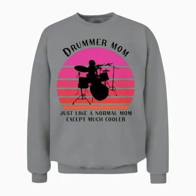 Drummer Mom Unisex Sweatshirt - Sport Grey