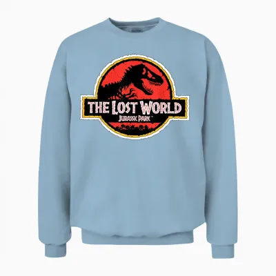 Jurassic Park the Lost World Movie Logo Unisex Sweatshirt - Light Blue
